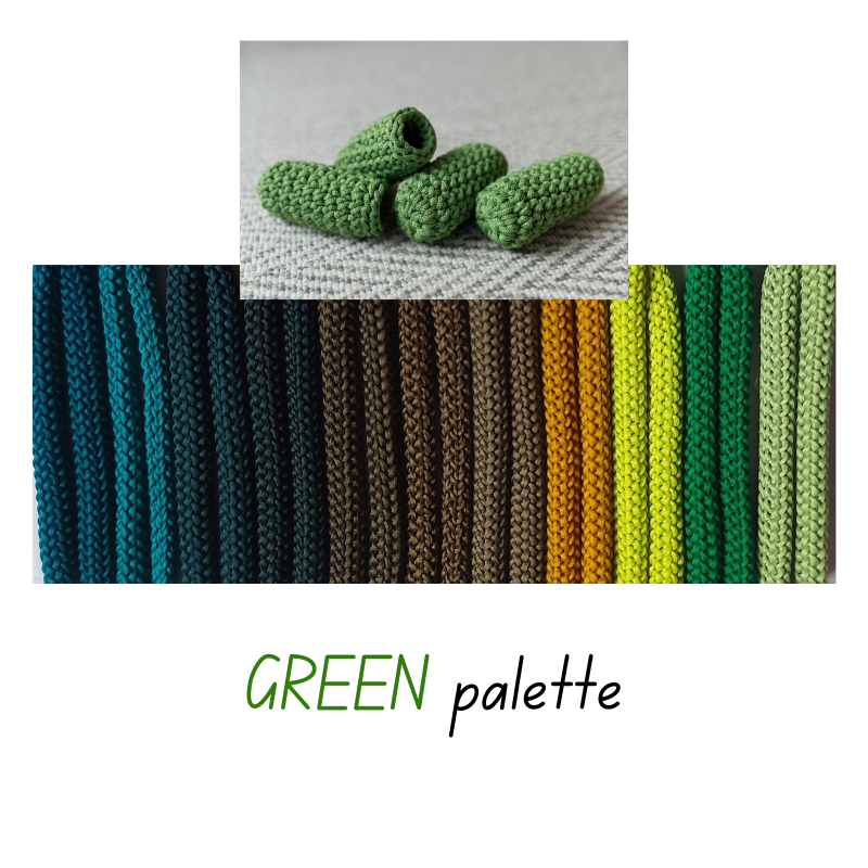 Crochet CHAIR SOCKS | GREEN PALETTE