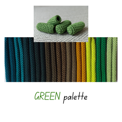 Crochet CHAIR SOCKS | GREEN PALETTE